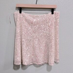 New Loft Swing Sequin Skirt